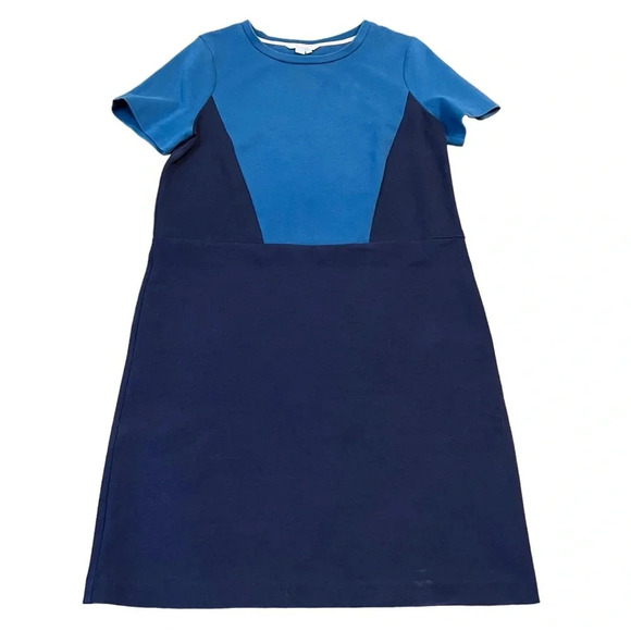 Boden Dresses & Skirts - Boden Colorblock Ponte Dress Blue Navy Short Sleeve Size 10L